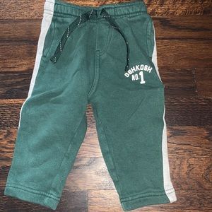Green sweat pants